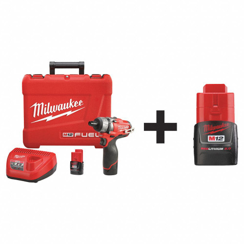 MILWAUKEE Cordless Screwdriver Kit,12.0V 2402-22 48-11-2420