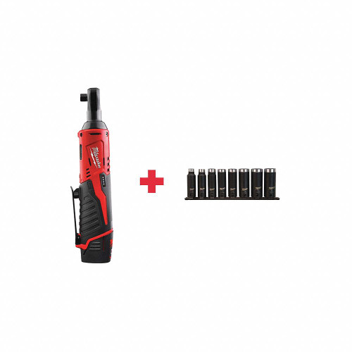 MILWAUKEE Cordless Combination Kit,12.0V 2457-21 49-66-4419