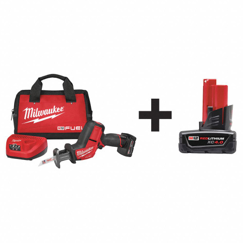 MILWAUKEE Cordless Reciprocating Saw Kit, 12 Volt 2520-21XC 48-11-2440