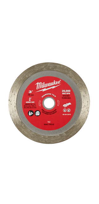 Milwaukee 49-94-3010 3 in. Diamond Tile Blade