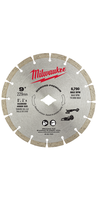 Milwaukee 9" Diamond Premium Segmented - 49-93-7025