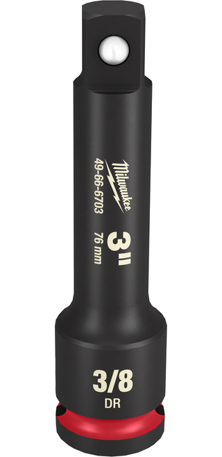 Milwaukee 49-66-6703 SHOCKWAVE Impact Duty 3/8" Drive 3" Extension Milwaukee 49-66-6703 SHOCKWAVE Impact Duty 3/8" Drive 3" Extension