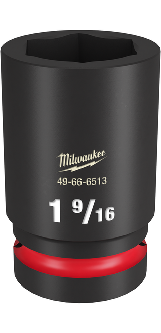 Milwaukee SHOCKWAVE Impact Duty  1"Drive 1-9/16" Deep 6 Point Socket - 49-66-6513