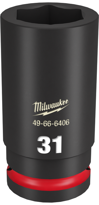 Milwaukee 49-66-6406 SHOCKWAVE Impact Duty 3/4" Drive 31MM Deep 6 Point Socket