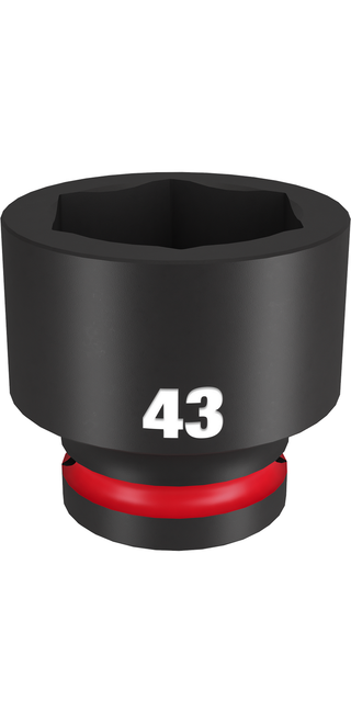 Milwaukee 49-66-6381 SHOCKWAVE Impact Duty 3/4" Drive 43MM Standard 6 Point Socket