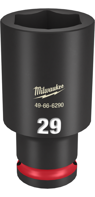 Milwaukee 49-66-6290 SHOCKWAVE Impact Duty 1/2" Drive 29MM Deep 6 Point Socket