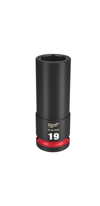 Milwaukee 49-66-6280 SHOCKWAVE Impact Duty 1/2"Drive 19 mm Deep 6 Point Socket