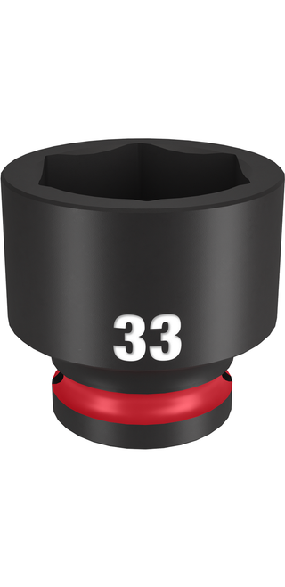Milwaukee 49-66-6265 SHOCKWAVE Impact Duty 1/2" Drive 33MM Standard 6 Point Socket Milwaukee 49-66-6265 SHOCKWAVE Impact Duty 1/2" Drive 33MM Standard 6 Point Socket