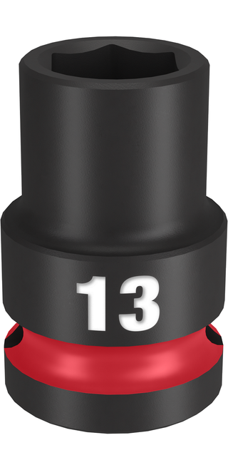 Milwaukee 49-66-6245 SHOCKWAVE Impact Duty 1/2" Drive 13MM Standard 6 Point Socket