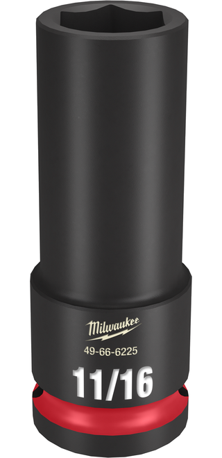 Milwaukee 49-66-6225 SHOCKWAVE Impact Duty 1/2" Drive 11/16" Deep 6 Point Socket