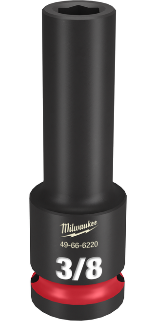 Milwaukee 49-66-6220 SHOCKWAVE Impact Duty 1/2" Drive 3/8" Deep 6 Point Socket