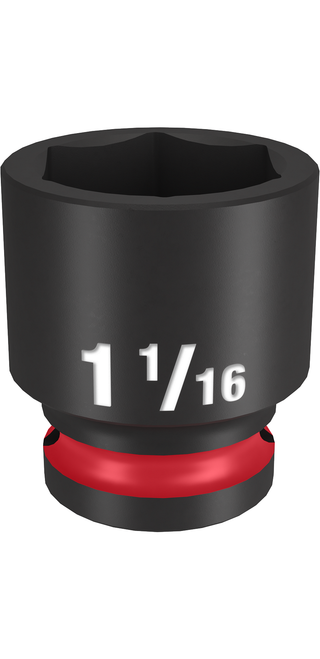 Milwaukee SHOCKWAVE Impact Duty 1/2"Drive 1-1/16" Standard 6 Point Socket - 49-66-6211