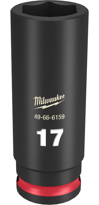 Milwaukee 49-66-6159 SHOCKWAVE Impact Duty 3/8" Drive 17MM Deep 6 Point Socket