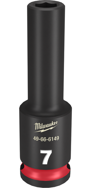 Milwaukee 49-66-6149 SHOCKWAVE Impact Duty 3/8" Drive 7MM Deep 6 Point Socket Milwaukee 49-66-6149 SHOCKWAVE Impact Duty 3/8" Drive 7MM Deep 6 Point Socket