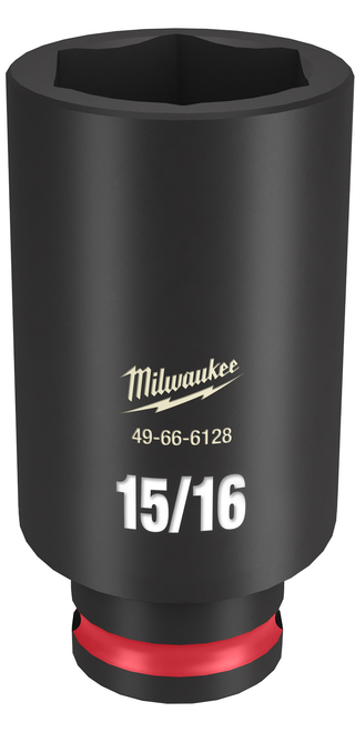 Milwaukee 49-66-6128 SHOCKWAVE Impact Duty 3/8" Drive 15/16" Deep 6 Point Socket