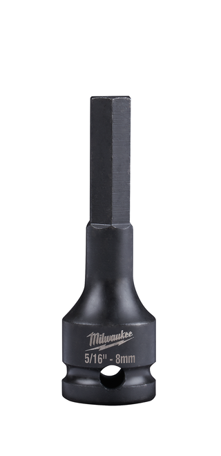 Milwaukee 49-66-5151 SHOCKWAVE Lineman's 3/8 in. Drive 5/16 in. - 8mm Hex Bit Socket