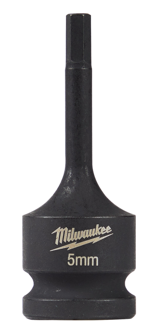 Milwaukee Shockwave Lineman's 1/2" Drive - 5mm Hex Bit Socket  - 49-66-5145