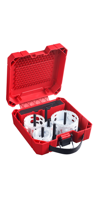 Milwaukee 49-22-3077 9 PC HOLE DOZER with Carbide Teeth Large Diameter Hole Saw Kit