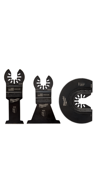Milwaukee 49-10-9004 OPEN-LOK HCS Wood Multi-Tool Blade Variety Pack 3PC