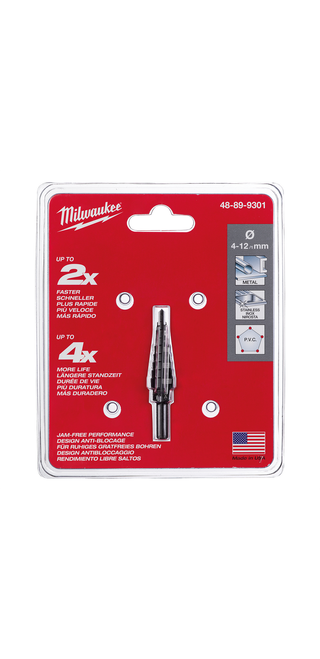 Milwaukee 48-89-9301 Step Drill Bit 4MM-12MM