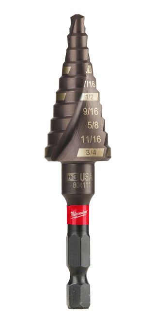 Milwaukee 48-89-9243 SHOCKWAVE Impact Duty Step Bit #3 3/16 - 3/4 in.
