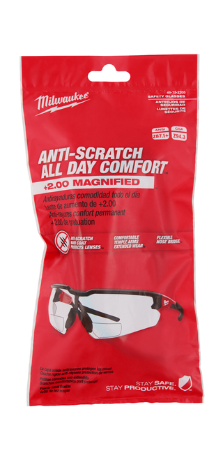 Milwaukee Safety Glasses - Anti-Scratch Lenses - 48-73-2205