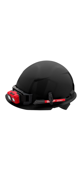 Milwaukee 48-73-1110 Black Front Brim Hard Hat w/4pt Ratcheting Suspension - Type 1, Class E