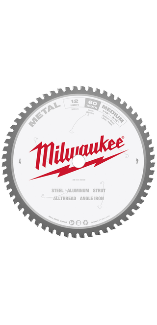 Milwaukee 48-40-4265 12 in. Metal Cutting Circular Saw Blade Milwaukee 48-40-4265 12 in. Metal Cutting Circular Saw Blade
