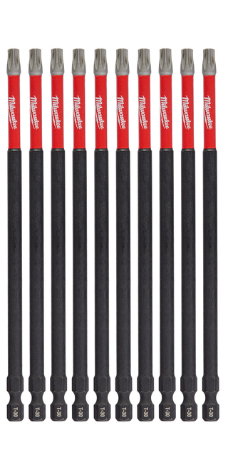 Milwaukee SHOCKWAVE 6" Impact Torx T30 Power Bits (10 Pk) - 48-32-4248