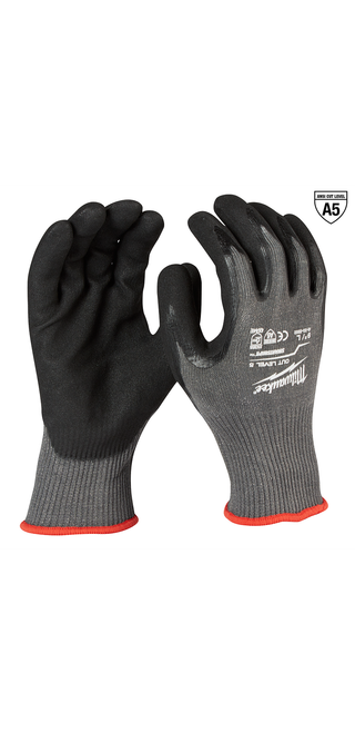 Milwaukee 48-22-8952 (6) Cut 5 Nitrile Gloves - L