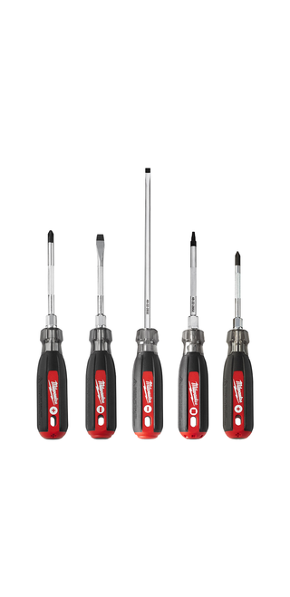 Milwaukee Cushion Grip Screwdriver Set (5-Piece) - 48-22-2885