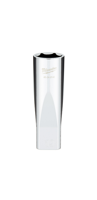 Milwaukee 45-34-9143 1/2 in. Drive 19MM Metric 6-Point Deep Socket with FOUR FLAT Sides Milwaukee 45-34-9143 1/2 in. Drive 19MM Metric 6-Point Deep Socket with FOUR FLAT Sides