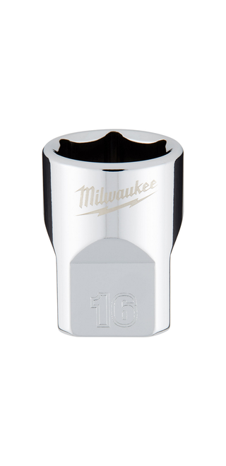 Milwaukee 3/8" Drive 16mm Metric 6-Point Socket - 45-34-9086