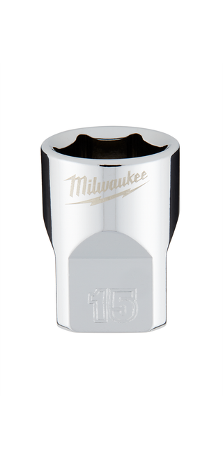 Milwaukee 45-34-9085 3/8 in. Drive 15mm Metric 6-Point Socket Milwaukee 45-34-9085 3/8 in. Drive 15mm Metric 6-Point Socket