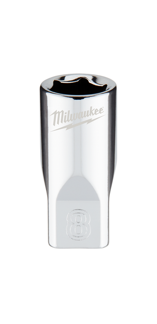 Milwaukee 45-34-9034 1/4 in. Drive 8mm Metric 6-Point Socket Milwaukee 45-34-9034 1/4 in. Drive 8mm Metric 6-Point Socket