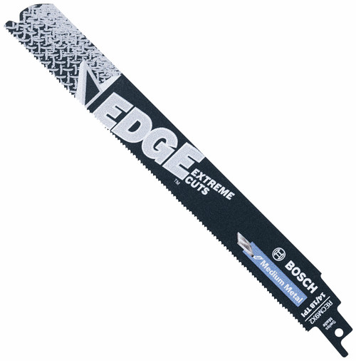 Bosch RECM9X2-25B 25 pc. 9 In. 14/18 TPI Edge Reciprocating Saw Blades for Medium Metal (Bulk Pack)