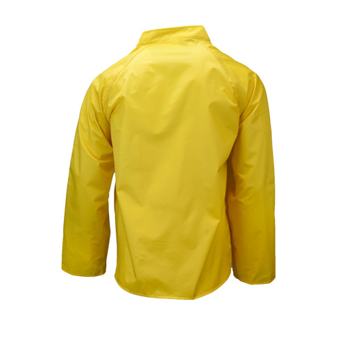 Neese 77001-01-1-YEL-S 77SJ Sani Light Jacket with Snaps-Safety Yellow-Size S