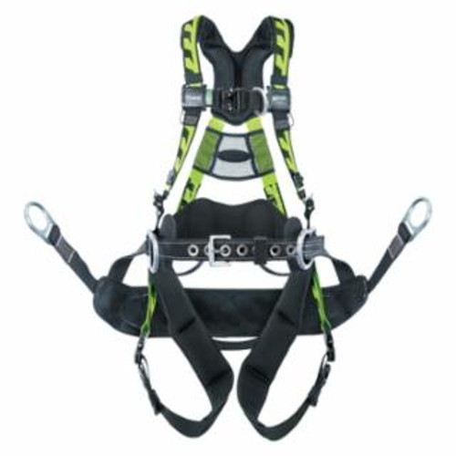 HONEYWELL MILLER AIRCORE TOWER CLIMBING HARNESS BOSUN SM/MED GRN AAT-QCBC23XG