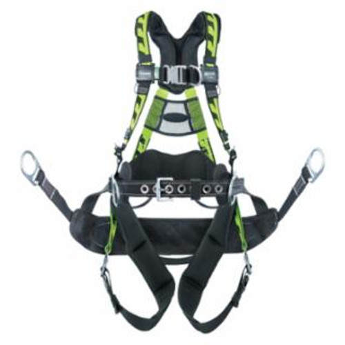 HONEYWELL MILLER AIRCORE TOWER CLIMBING HARNESS BOSUN SM/MD GREEN ACT-QCBC23XG