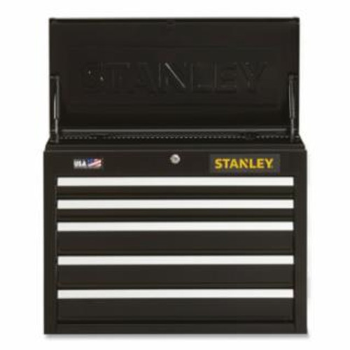 STANLEY 26IN 5 DRAWER CHEST BLACK STST22655BK