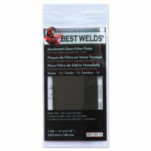 BEST WELDS BW-2X4-1/4 #4 GLASS  FILTER PLATE 901-932-105-13