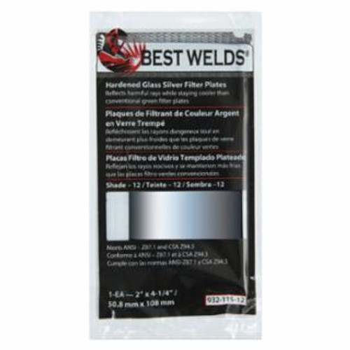 BEST WELDS BW-2X4-1/4 GLASS MAG LENS 1.00 DIOPTER 901-932-117-9