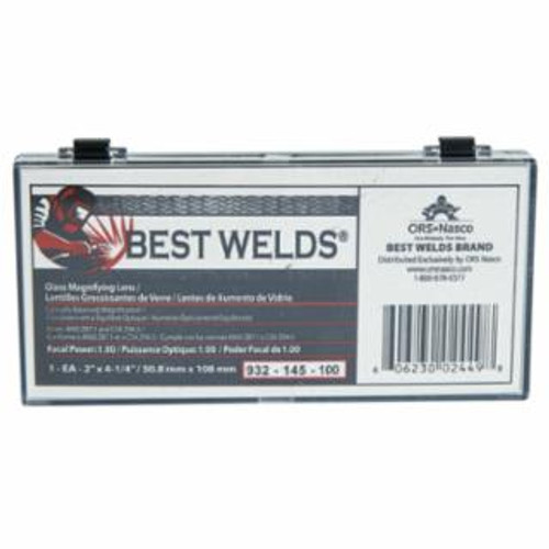 BEST WELDS BW-2X4-1/4 GLASS MAG LENS 1.50 DIOPTER 901-932-145-100