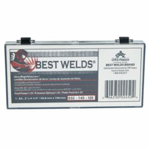 BEST WELDS BW-2X4-1/4 GLASS MAG LENS 1.75 DIOPTER 901-932-145-125