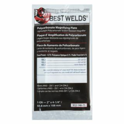 BEST WELDS BW-FS-2H-10 2X4 GOLD  FILTER PLATE 901-932-146-75