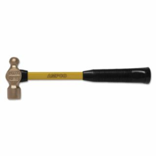 AMPCO SAFETY TOOLS 3 LB. BALL PEEN HAMMERW/FBG HANDLE