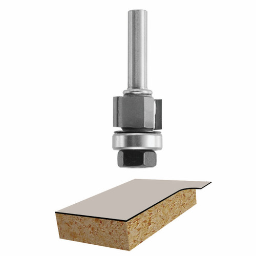 Bosch 85430M 5/8 In. x 3/8 In. Carbide Tipped 2-Flute Flush Trim Assembly Bit