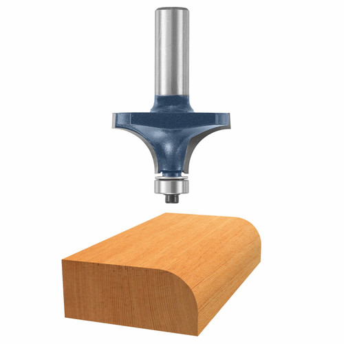 BOSCH POWER TOOLS 1/2" ROUNDOVER ROUTER BIT W/B.B.-CARB