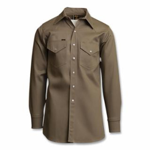 LAPCO SHIRT - KHAKI LIGHT WEIGHT TWILL W PEARL SNAPS