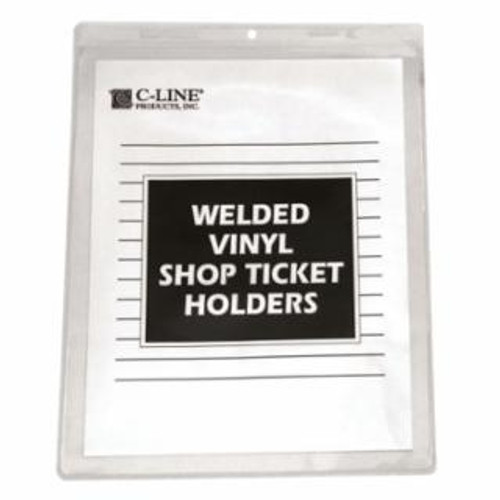 C-LINE PRODUCTS INC. SHOP TICKET HOLDERS WELDED VINYL 8 X 11- 50/BX